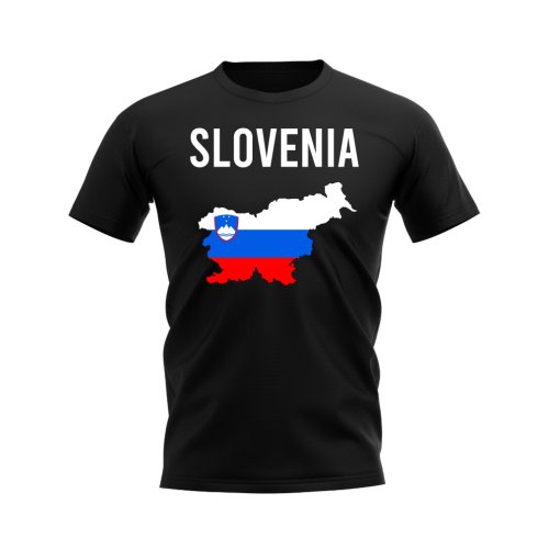 Slovenia Map T-shirt (Black)