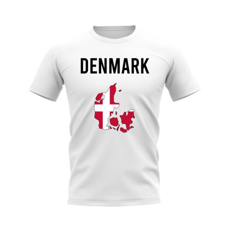 Denmark Map T-shirt (White)