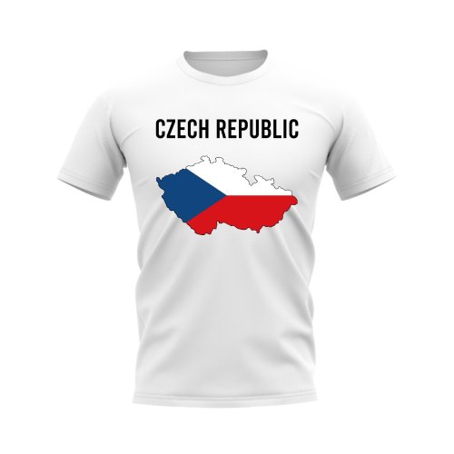 Czech Republic Map T-shirt (White)