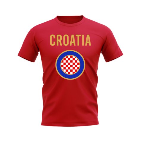 Croatia Badge T-shirt (Red)