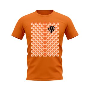 Holland 1988 Retro Pattern T-shirt (Orange)