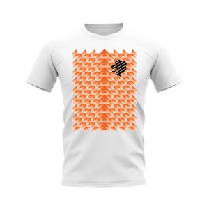 Holland 1988 Retro Pattern T-shirt (White)