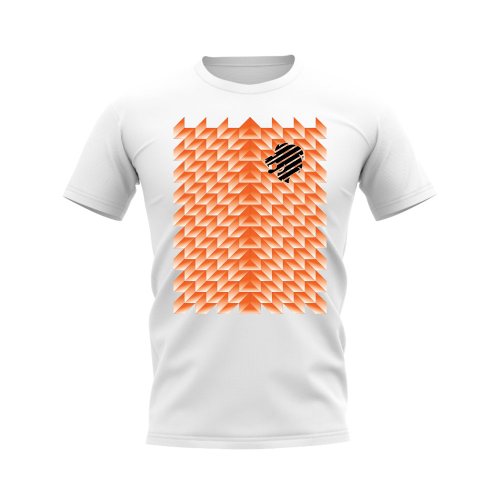 Holland 1988 Retro Pattern T-shirt (White)