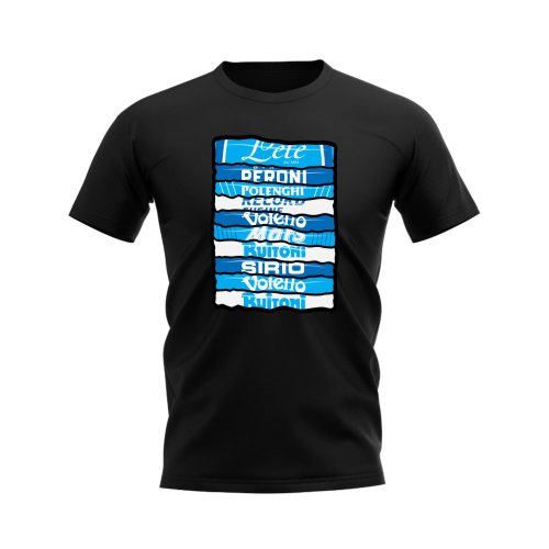 Napoli Shirt Sponsor History T-shirt (Black)