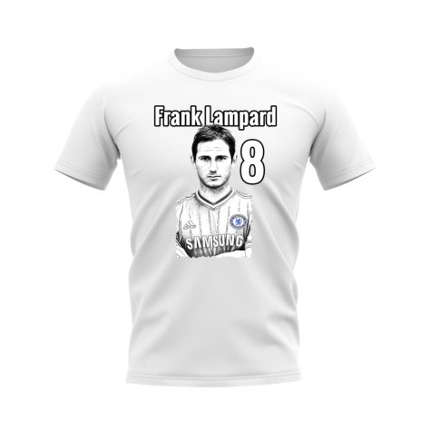 Frank Lampard Chelsea Profile T-Shirt (White)