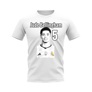 Jude Bellingham Real Madrid Profile T-shirt (White)