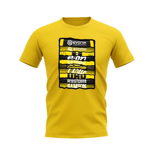 Borussia Dortmund Shirt Sponsor History T-shirt (Yellow)