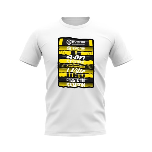 Borussia Dortmund Shirt Sponsor History T-shirt (White)