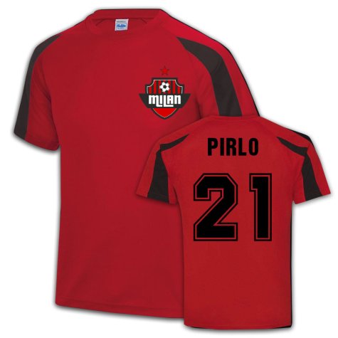 AC Milan Sports Training Jersey (Andrea Pirlo 21)