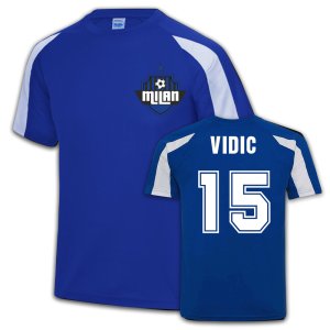 Inter Milan Sports Training Jersey (Nemanja Vidic 15)