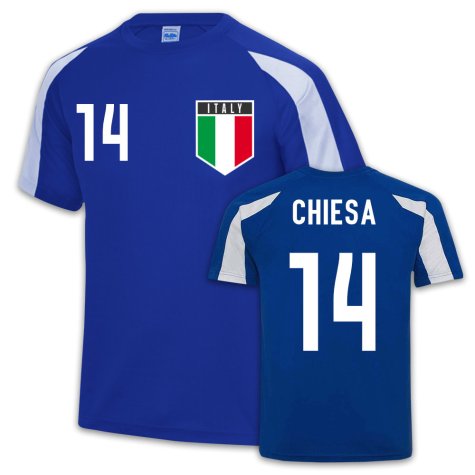 Italy Sports Training Jersey (Federico Chiesa 14)