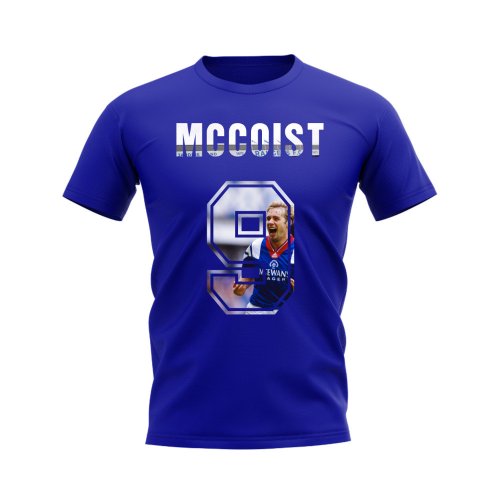 Ally McCoist Name and Number Rangers T-shirt (Blue)