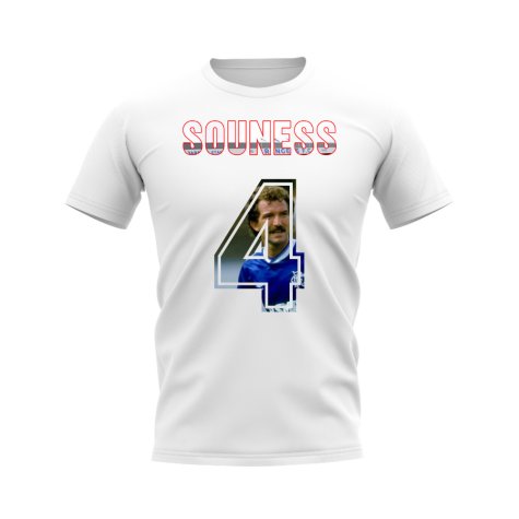 Graeme Souness Name and Number Rangers T-shirt (White)