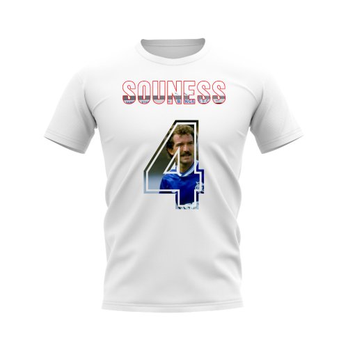 Graeme Souness Name and Number Rangers T-shirt (White)