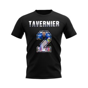 James Tavernier Name and Number Rangers T-shirt (Black)