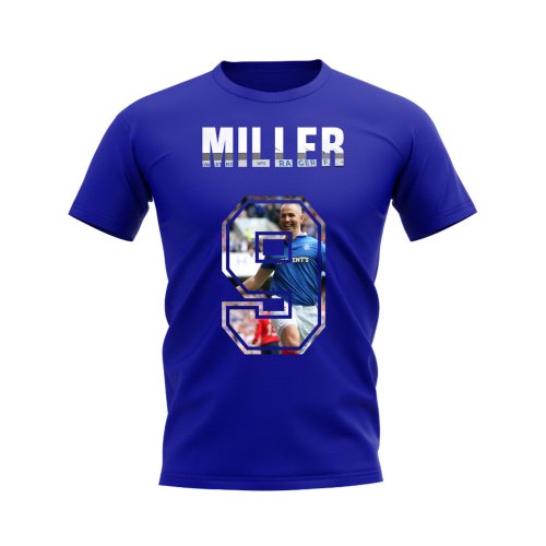 Kenny Miller Name and Number Rangers T-shirt (Blue)