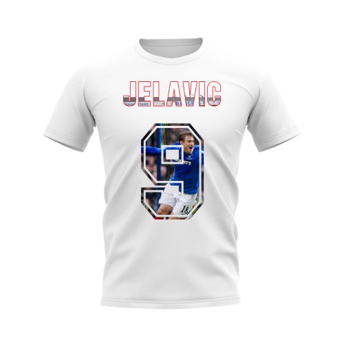 Nikica Jelavic Name and Number Rangers T-shirt (White)