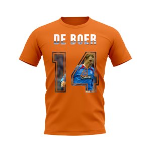 Ronald De Boer Name and Number Rangers T-shirt (Orange)