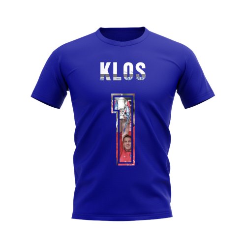 Stefan Klos Name and Number Rangers T-shirt (Blue)