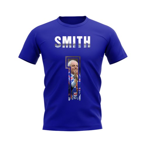 Walter Smith Name and Number Rangers T-shirt (Blue)