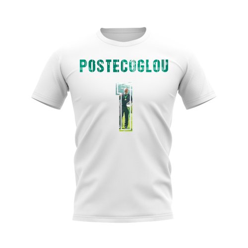 Ange Postecoglou Name And Number Celtic T-Shirt (White)