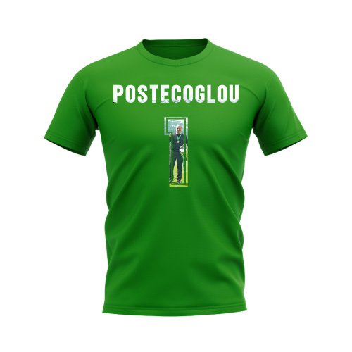 Ange Postecoglou Name And Number Celtic T-Shirt (Green)