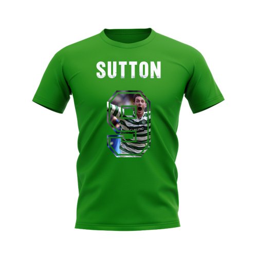 Chris Sutton Name And Number Celtic T-Shirt (Green)