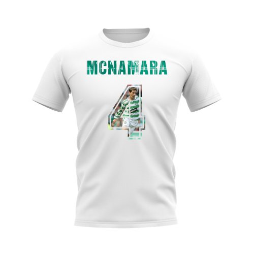 Jackie McNamara Name And Number Celtic T-Shirt (White)