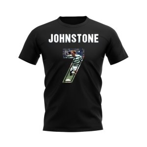 Jimmy Johnstone Name And Number Celtic T-Shirt (Black)