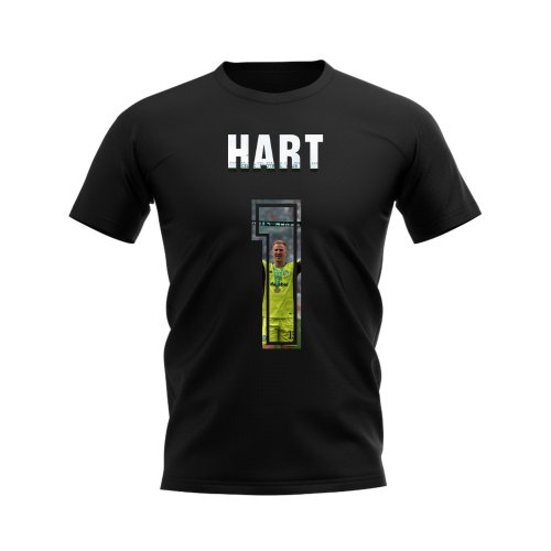 Joe Hart Name And Number Celtic T-Shirt (Black)