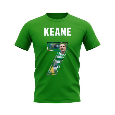 Robbie Keane Name And Number Celtic T-Shirt (Green)