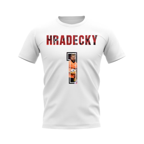 Lukas Hradecky Name And Number Bayer Leverkusen T-Shirt (White)