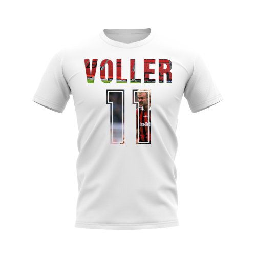 Rudi Voller Name And Number Bayer Leverkusen T-Shirt (White)