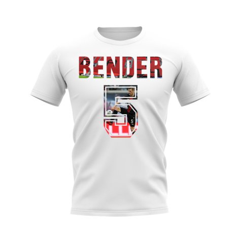 Sven Bender Name And Number Bayer Leverkusen T-Shirt (White)