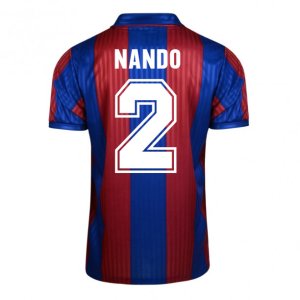 Score Draw Barcelona 1992 Home Shirt (Nando 2)