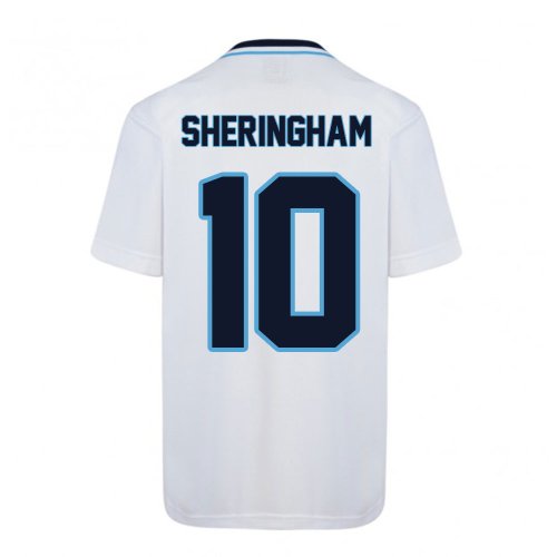 Score Draw England Euro 1996 Home Shirt (Sheringham 10)