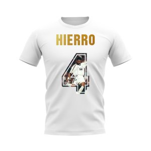 Fernando Hierro Name And Number Real Madrid T-Shirt (White)