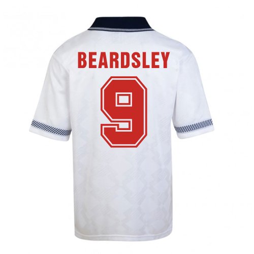 Score Draw England World Cup 1990 Home Shirt (Beardsley 9)