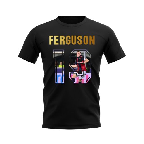 Lewis Ferguson Name And Number Bologna T-Shirt (Black)