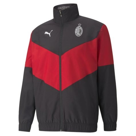 2021-2022 AC Milan Pre-Match Jacket (Black)