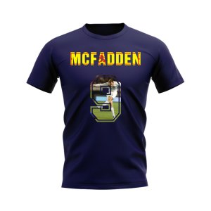 James McFadden Name And Number Scotland T-Shirt (Navy)