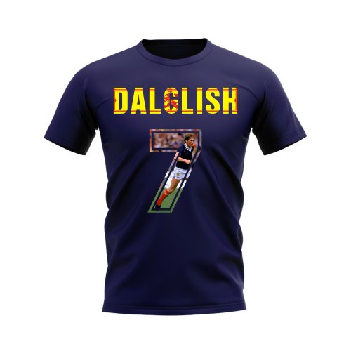 Kenny Dalglish Name And Number Scotland T-Shirt (Navy)