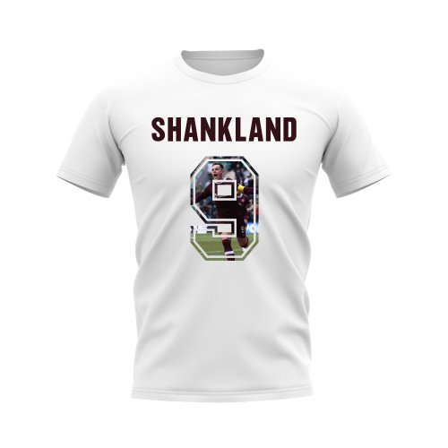 Lawrence Shankland Name And Number Hearts T-Shirt (White)