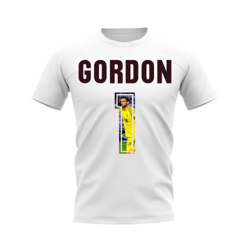 Craig Gordon Name And Number Hearts T-Shirt (White)