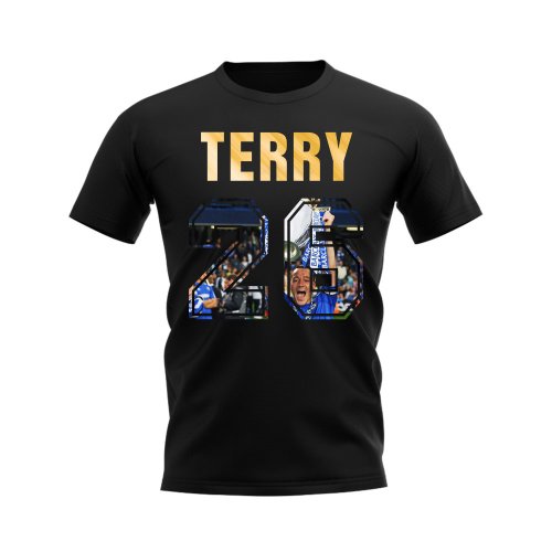 John Terry Name And Number Chelsea T-Shirt (Black)