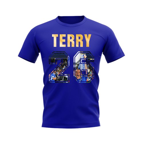 John Terry Name And Number Chelsea T-Shirt (Blue)