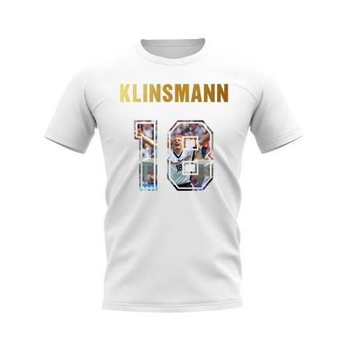 Jurgen Klinsmann Name And Number Germany T-Shirt (White)