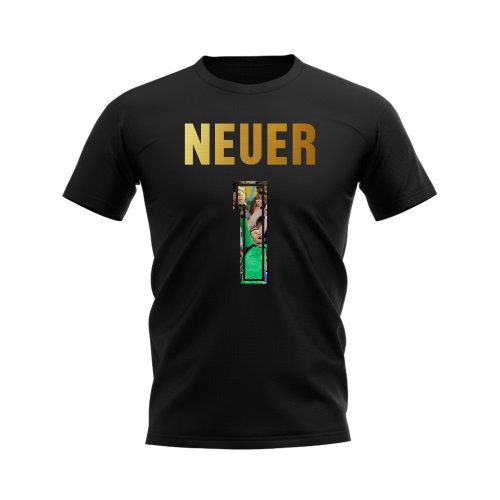 Manuel Neuer Name And Number Germany T-Shirt (Black)