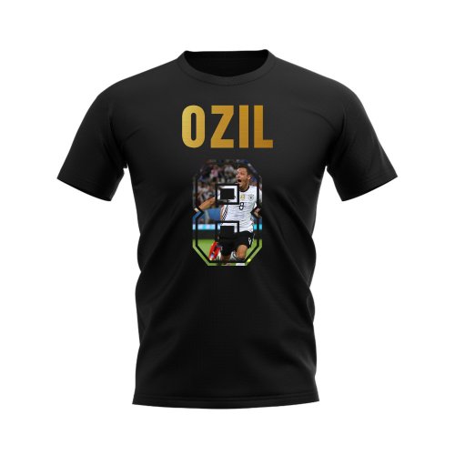 Mesut Ozil Name And Number Germany T-Shirt (Black)