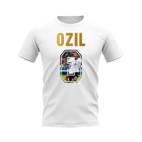 Mesut Ozil Name And Number Germany T-Shirt (White)